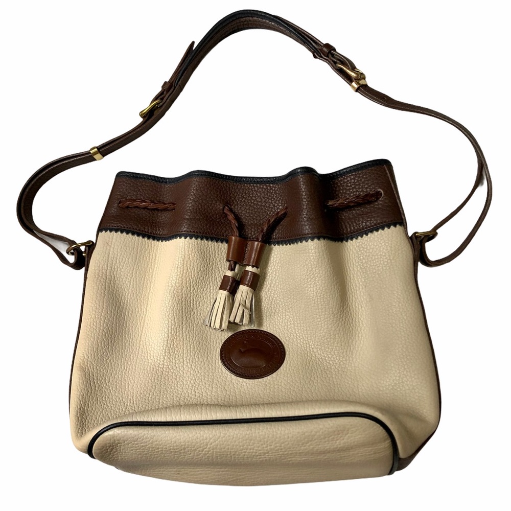 Vintage Dooney & Bourke Large Teton Bucket Bag